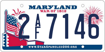 MD license plate 2AF7146