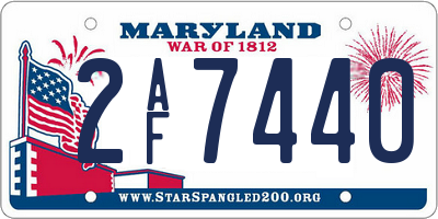 MD license plate 2AF7440