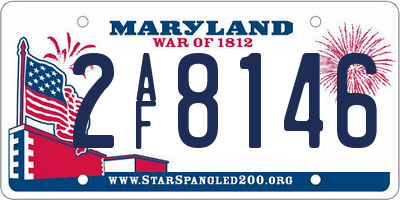 MD license plate 2AF8146