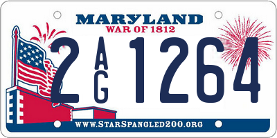 MD license plate 2AG1264