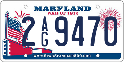 MD license plate 2AG9470
