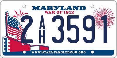 MD license plate 2AH3591