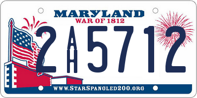 MD license plate 2AH5712