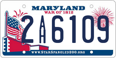 MD license plate 2AH6109