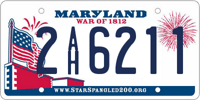 MD license plate 2AH6211
