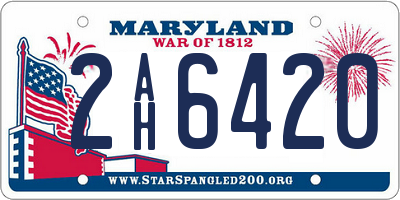 MD license plate 2AH6420