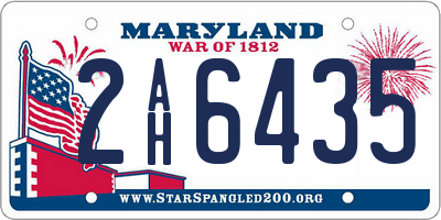 MD license plate 2AH6435