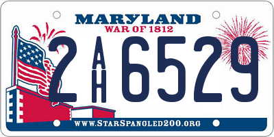 MD license plate 2AH6529