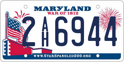 MD license plate 2AH6944