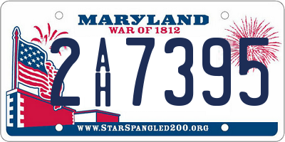 MD license plate 2AH7395