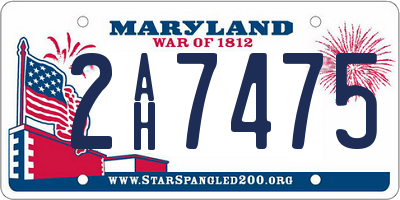 MD license plate 2AH7475