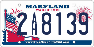 MD license plate 2AH8139