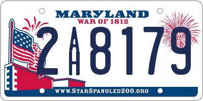 MD license plate 2AH8179
