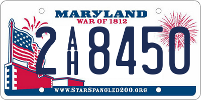 MD license plate 2AH8450