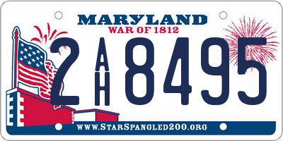MD license plate 2AH8495