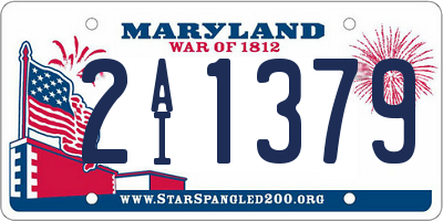 MD license plate 2AI1379