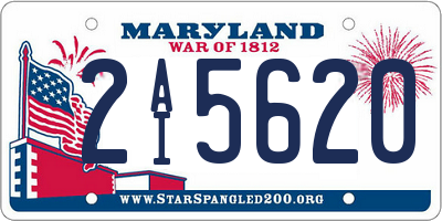 MD license plate 2AI5620