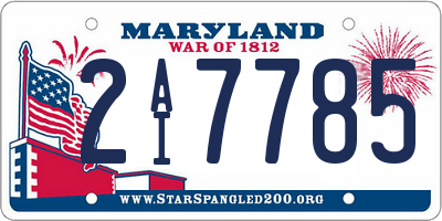 MD license plate 2AI7785