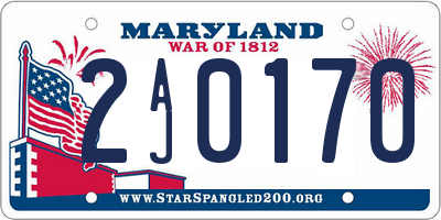 MD license plate 2AJ0170