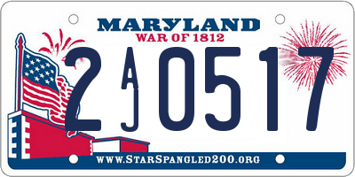 MD license plate 2AJ0517