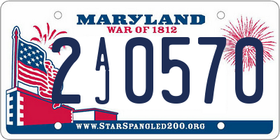 MD license plate 2AJ0570