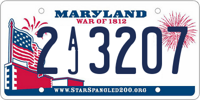 MD license plate 2AJ3207