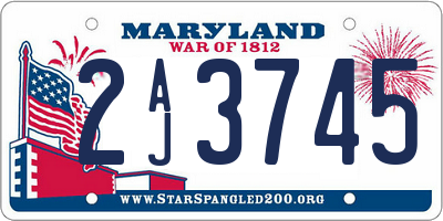 MD license plate 2AJ3745