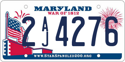 MD license plate 2AJ4276