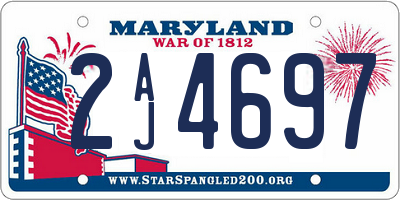 MD license plate 2AJ4697