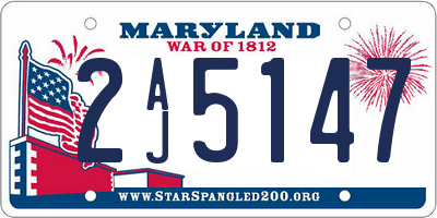 MD license plate 2AJ5147
