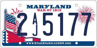 MD license plate 2AJ5177