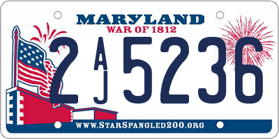 MD license plate 2AJ5236