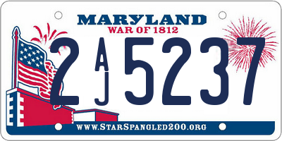 MD license plate 2AJ5237