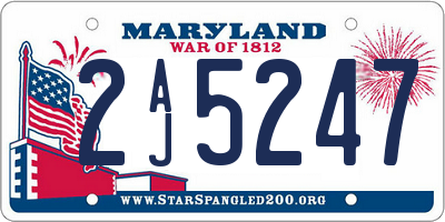 MD license plate 2AJ5247