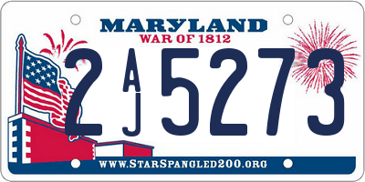 MD license plate 2AJ5273