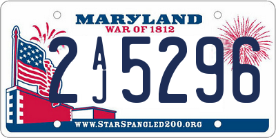 MD license plate 2AJ5296