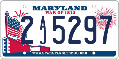 MD license plate 2AJ5297