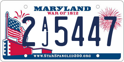 MD license plate 2AJ5447