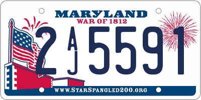 MD license plate 2AJ5591