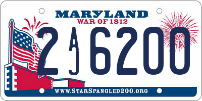 MD license plate 2AJ6200