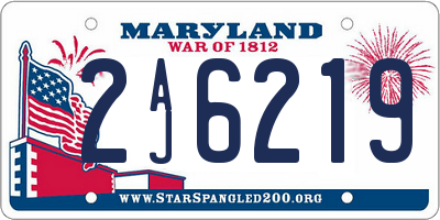 MD license plate 2AJ6219