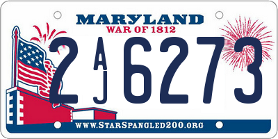 MD license plate 2AJ6273
