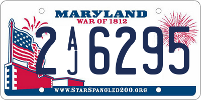 MD license plate 2AJ6295