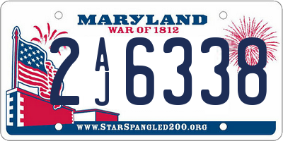 MD license plate 2AJ6338