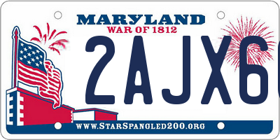 MD license plate 2AJX60