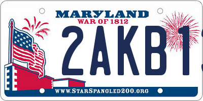 MD license plate 2AKB13