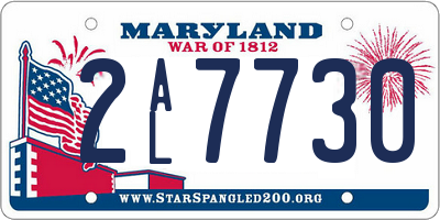 MD license plate 2AL7730