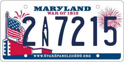 MD license plate 2AN7215