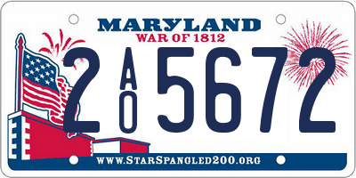 MD license plate 2AO5672