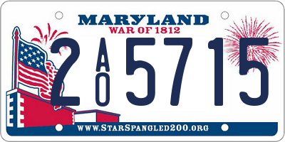 MD license plate 2AO5715